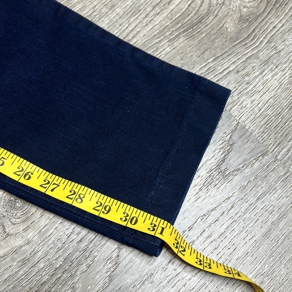 Klaveli Dark Blue High Waisted Straight Leg Jeans Sz 8 - Picture 10 of 10